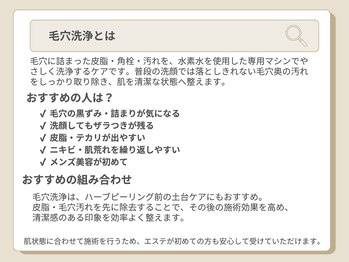 シャルム(Charme)/毛穴洗浄とは