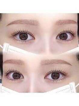 モフアイラッシュ 岐阜店(mofu eyelash)の写真/人気の韓国風束感デザイン★理想の束感を作るまつげパーマで、写真映りUP!可愛い目元で気分UP♪