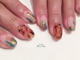 アンティーク　べっ甲ネイル