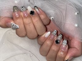 【ネイル】ツイードネイル