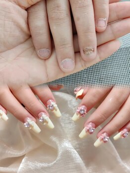 ピンキーネイル(Pinky Nail)/長さだし持ち込みデザイン