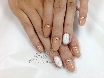 ネイルサロン ビューティーマジック 川口店/上品タイダイネイル