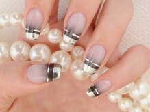 ソウ 難波店 nail salon Sou/ミラーフレンチnail