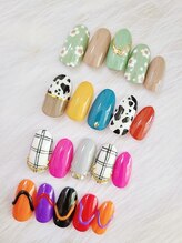 ネイルステーション ブルー(Nail Station BLUE)/9・10月定額デザイン　5700