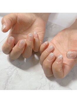 ブラン(blanc)/シルバーラメグラデーション