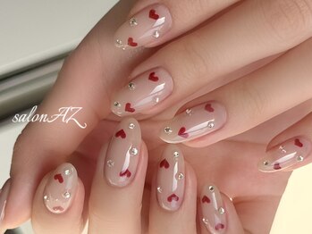 サロン エージー(salon AZ)の写真/イメージ画像の持ち込みや相談もOK!パーツやアートなどでいつもより豪華なネイルにするのもあり♪