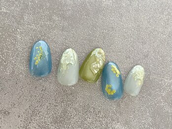 ミモザネイル ¥9500