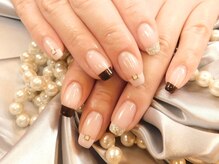 ネイルサロン ビジュードゥ(Nailsalon Bijoux doux)/スタイリッシュフレンチ5700♪