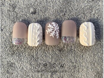 リロウ(relow)/ニット×雪