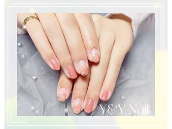 ワイアンドワイ(Y&Y)/塗りかけ&ニュアンスネイル