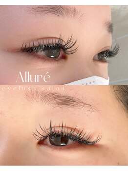 Allure’【マツエク/フラットラッシュ/バインドロック/LED/まつ毛パーマ/眉毛】/フラットラッシュつけ放題♪