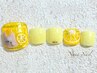 【フットネイル】3D白くま×レモン香る爽やかサマーネイル￥10,450→