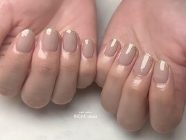 ゴールドフレンチネイル