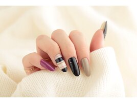秋色カラフルネイル
