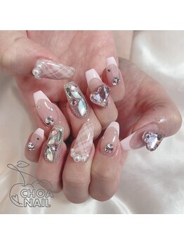 チョアネイル(CHOA NAIL)/きらきらハートネイル★