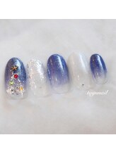 たゆ ネイル(たゆnail)/グラデーションクリスマスネイル
