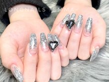 ロングネイルズ エマ(LongNails-Emma)/アクリルラメグラデ