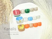 カナリス 神田店(Kanalis)の雰囲気（夏の素足をお洒落に！定額アートは種類も豊富！巻き爪ケアも◎）