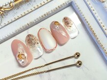 グリッター(GLITTER)/春のピンクネイル