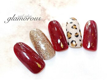 ネイルグラマラス 西新井店/《パラジェル》ヒョウ柄