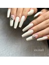 シンプルロングネイル