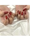 バレンタインネイル