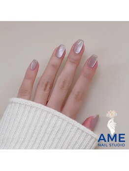 アメネイルスタジオ 小山店(AME NAIL STUDIO)/ワンカラー/マグネット/ラメグラ