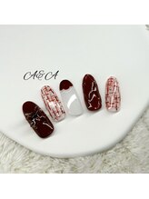 エーアンドエー 蕨店(A&A)/クリスマスツイードネイル