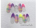 カラフル蛍光ネイル7550