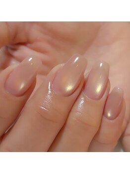 春カラーマグネットネイル