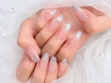 Luna Nail【フィルイン/ロングネイル/ワンホン/ギャル/シンプル/ニュアンス】の雰囲気（自爪を削らず健康を守るフィルイン対応。持ちの良さも自慢◎）