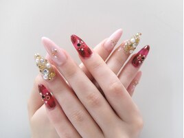 赤べっ甲ネイルスカルプモード