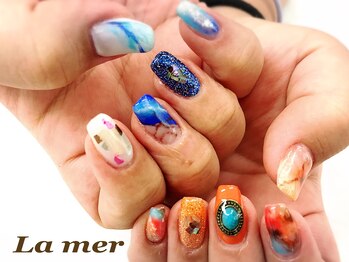 ラメール(La mer)/アシンメトリーネイル★