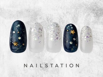 ネイルステーション ルミネ町田店(NAIL STATION)/キラキラネイル／パラジェル