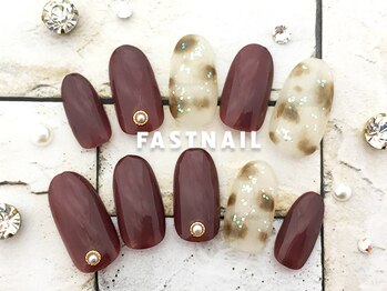 ファストネイル 立川店(FAST NAIL)/タイダイ&ボルドー ¥7,370