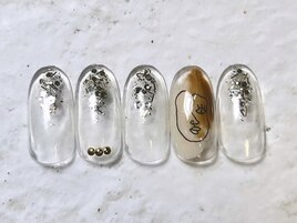個性派シールネイル