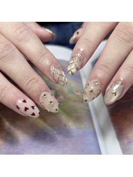 キルティング/ハート/キラキラ