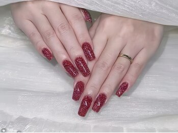 チップ長さだしラメワンカラー