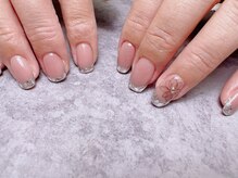 ポピー(Poppy)/ガラスフレンチネイル