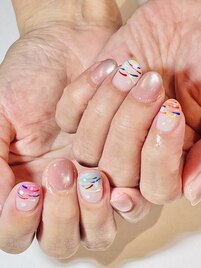 夏祭りネイル