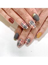 グラマラス プレジール 中野店(glamourous plaisir)/チェックネイル