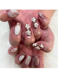 ミラー×ニュアンス×3Dflower