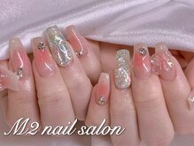 エムズ ネイルサロン(M2)/チーク氷埋め尽くしネイル