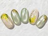 【ケア込】季節のフラワーネイル＜ミモザ＞ ￥7200→￥6800