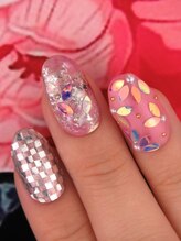 カラーズ 浜松店(colors)/キラキラフラワーネイル(^^♪