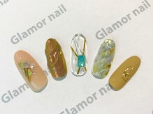 グラマーネイル(Glamor nail)/3Dジェル×モダン