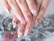 ソウ 難波店 nail salon Sou/レオパードネイル