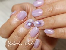 スタイリッシュネイルズ(Stylish Nails)/立体シェルストーン（パープル）