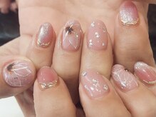 バーグ(bague)/水彩フラワーandギャラクシー