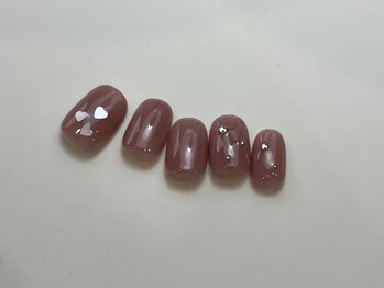 ネイルメゾン 天神店(NAIL MAISON)/ホログラムハートピンク¥5000